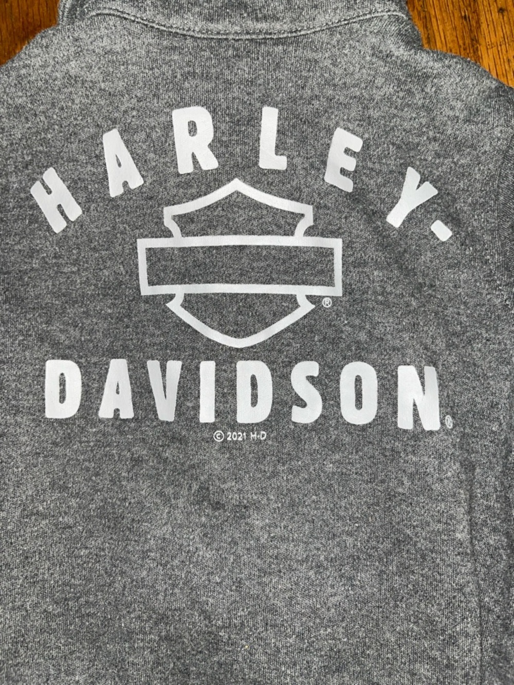 Harley-Davidson Gray Polo Baby Bodysuit Size 3/6 Months - Picture 5 of 6